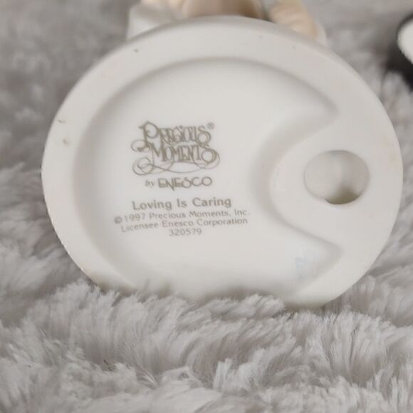 Vtg. 1997 Precious Moments "Loving is Caring" Porcelain Figurine - Picture 2 of 6